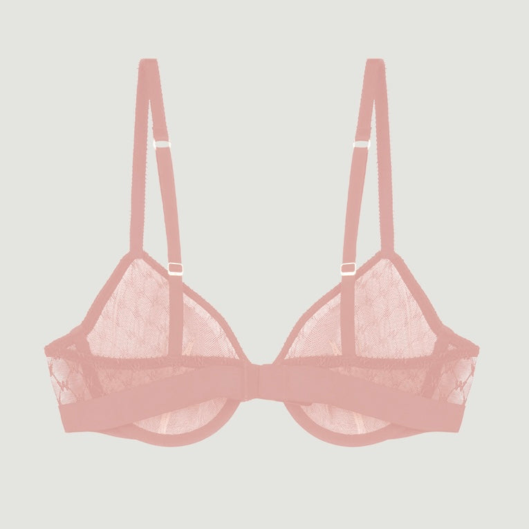 Wolford - Sheer Logo Full Cup Bra - Powder Pink – About the Bra