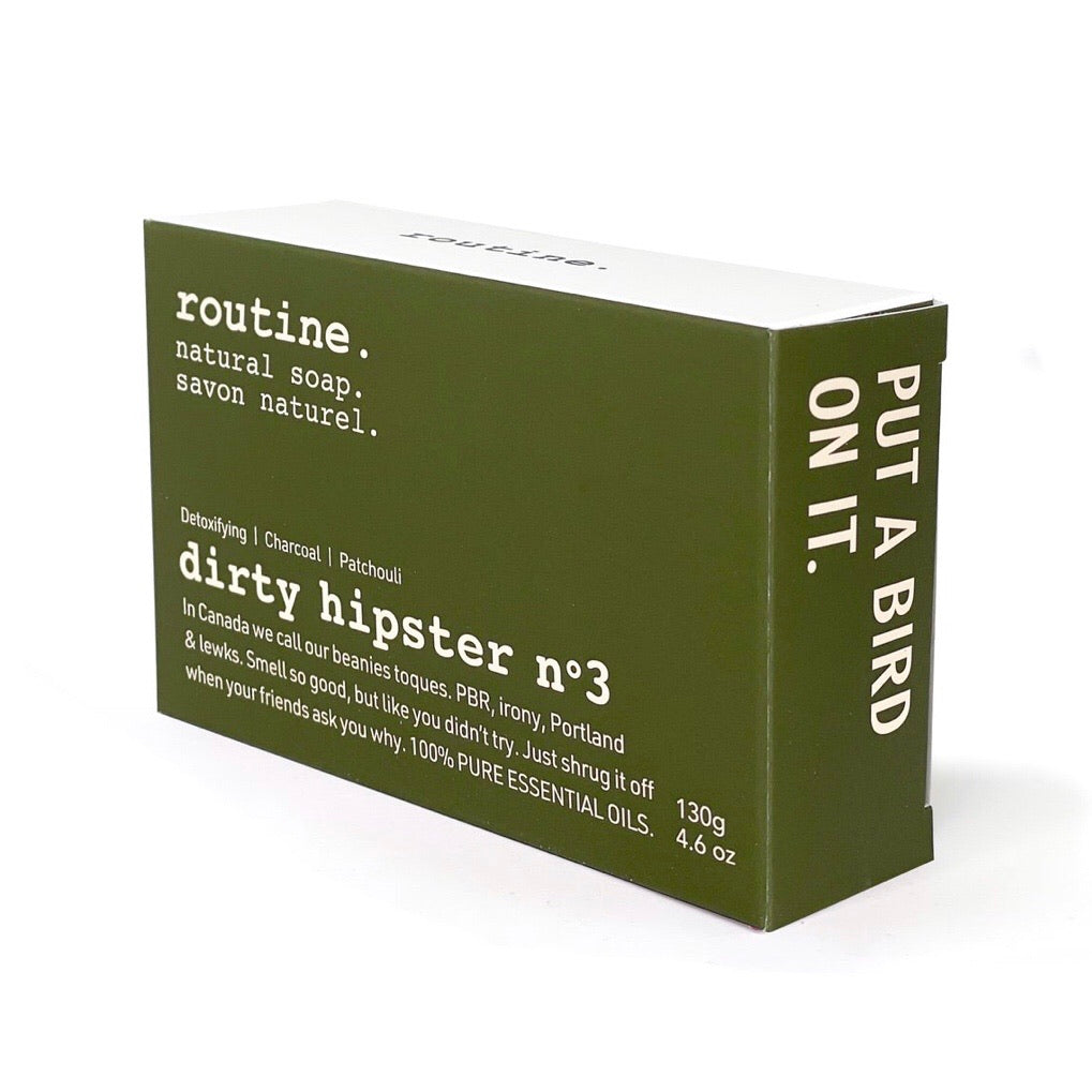 Routine Artisan Soap - Dirty Hipster No. 1 - Vegan (no beeswax)