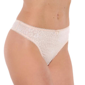 Fit Fully Yours - Jacquard Dream Thong - Nude