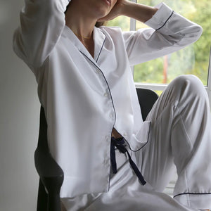 Breathe - Luxury Organic Cotton Pyjamas - White